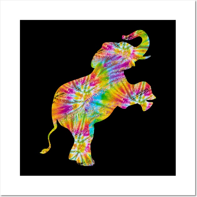 Tie Dye Elephant Lover Wall Art by Kelleh Co. 